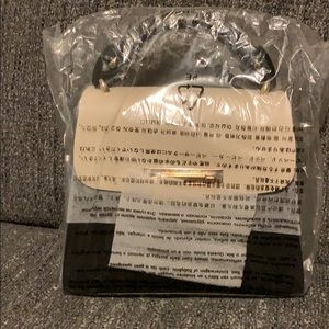 Cream and black medium size bag